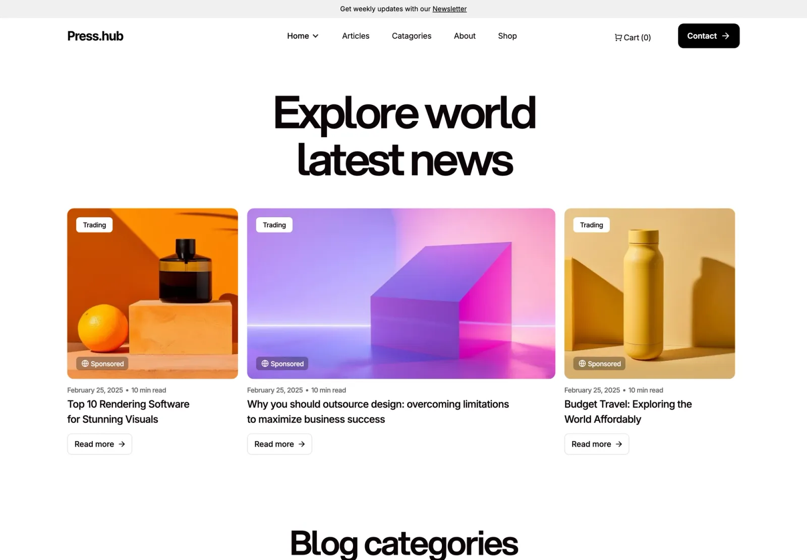 Blogzan Webflow template