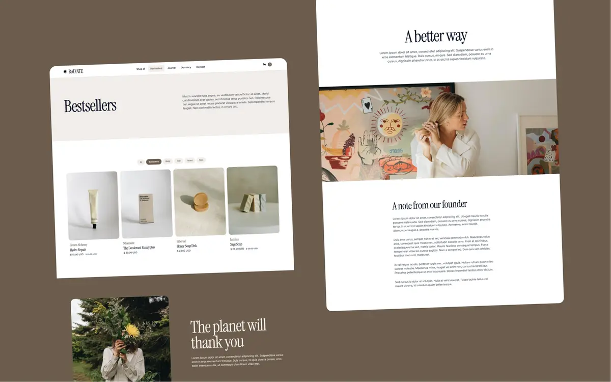Radiate Webflow template screenshot 3