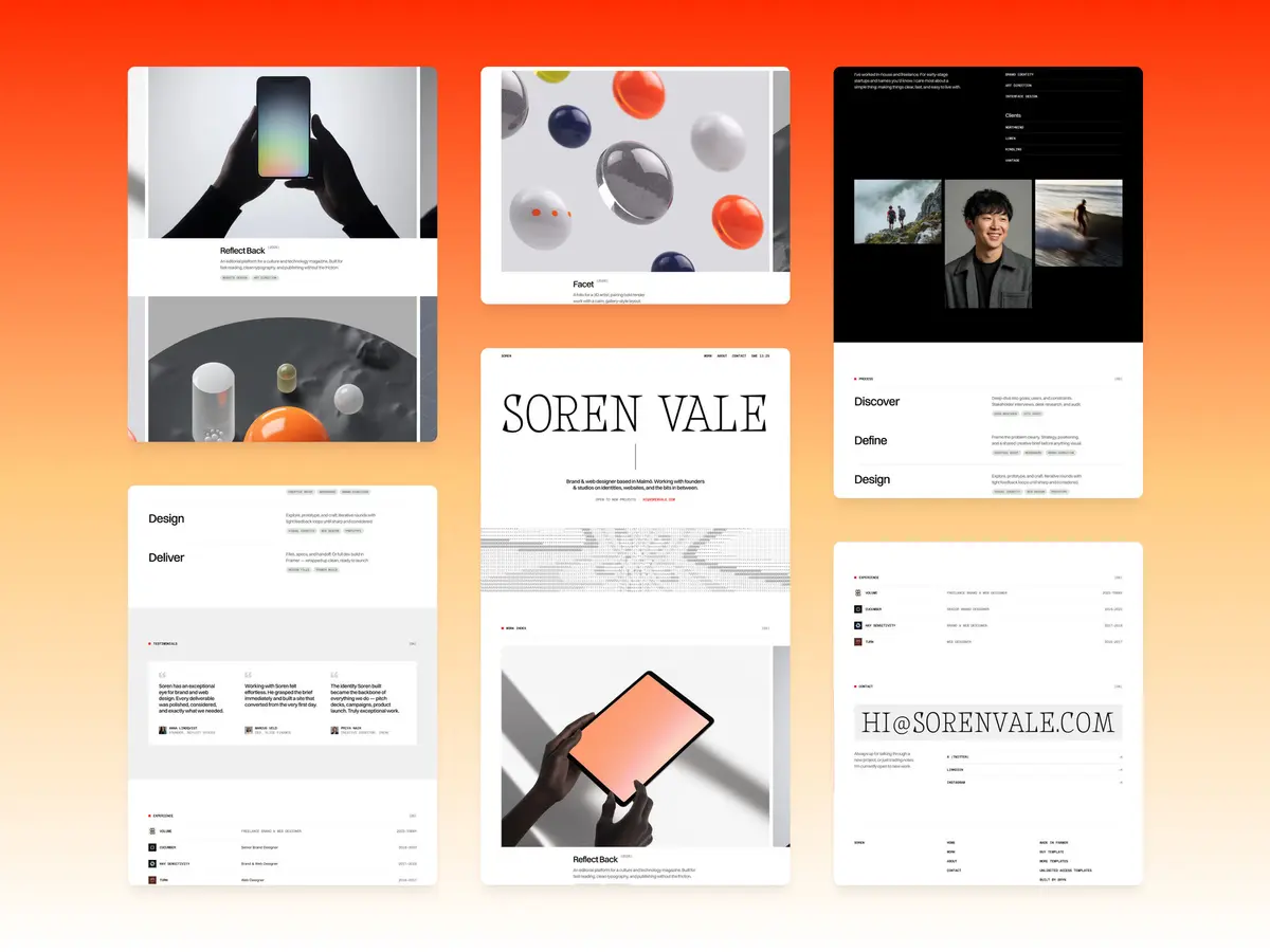 Soren Framer Template screenshot 5