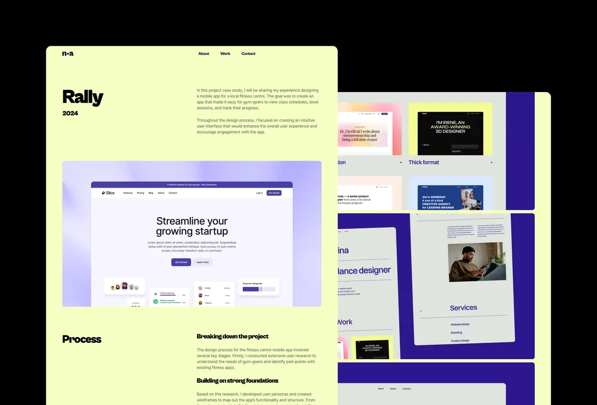 Wynn Framer template screenshot 5