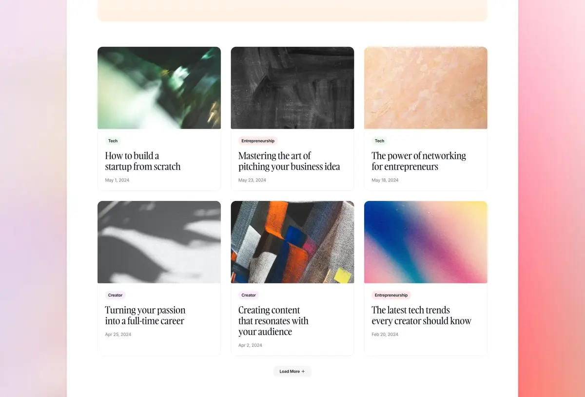 Compose Framer template screenshot 3