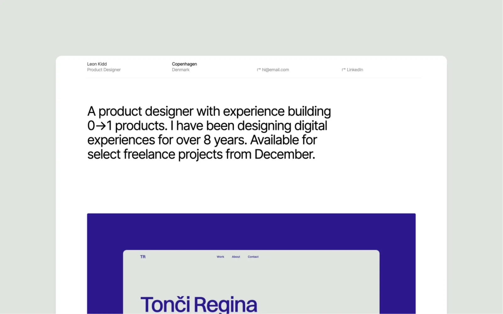 Simplefolio Webflow template by Bryn Taylor