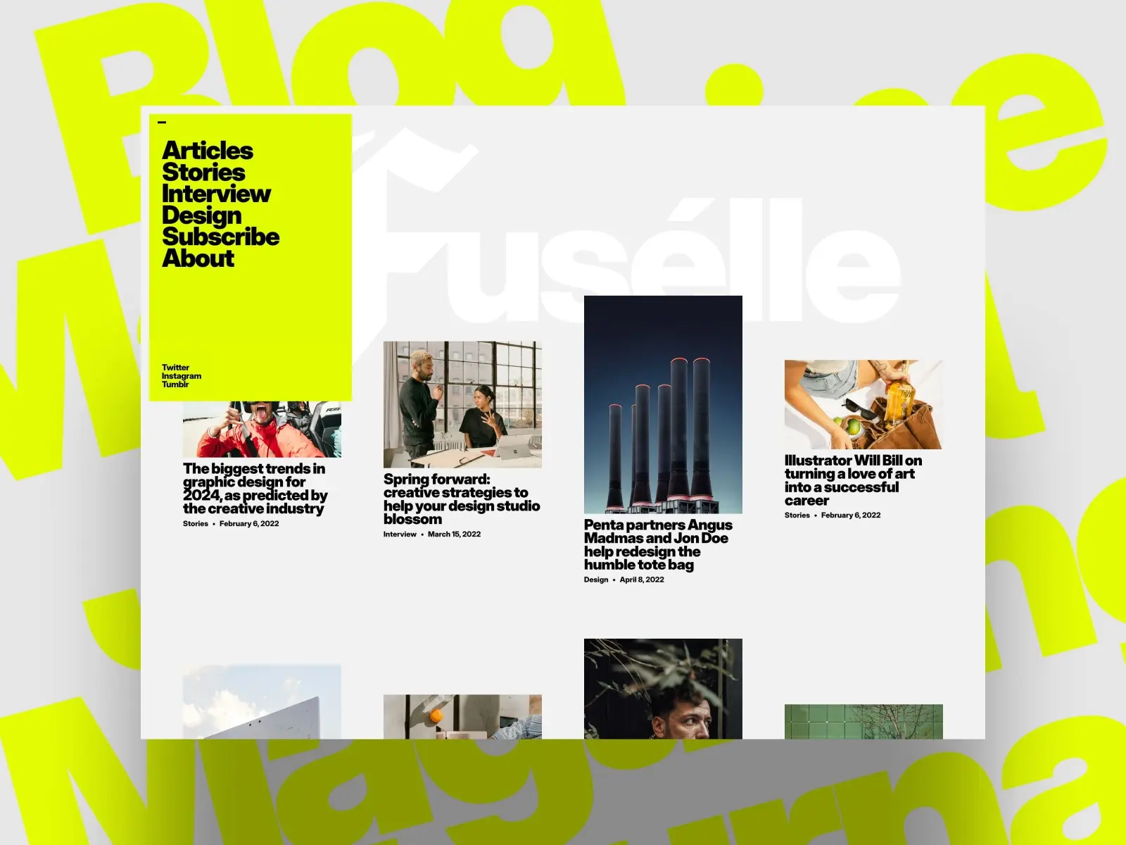 Fuselle Framer template