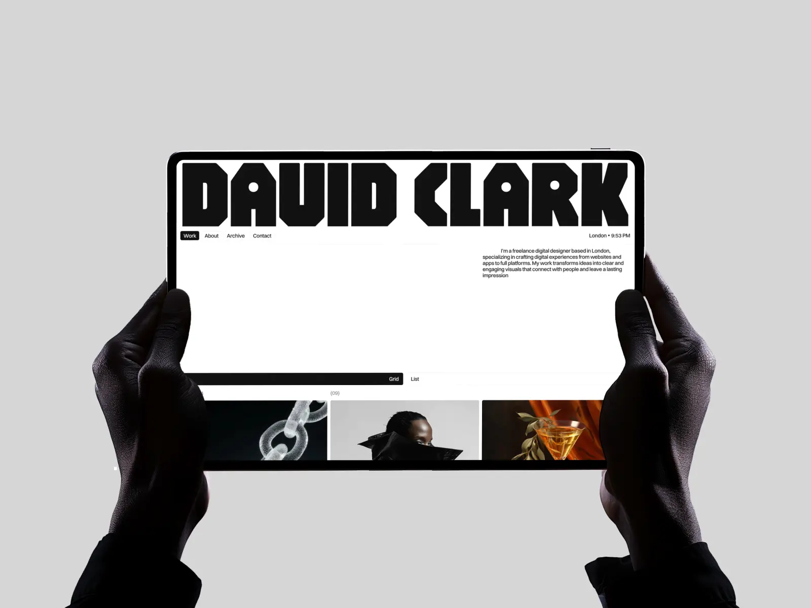 David Clark Framer template
