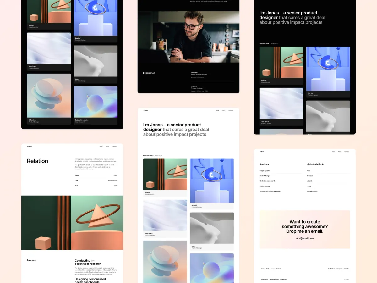 Jonas Framer template screenshot 4