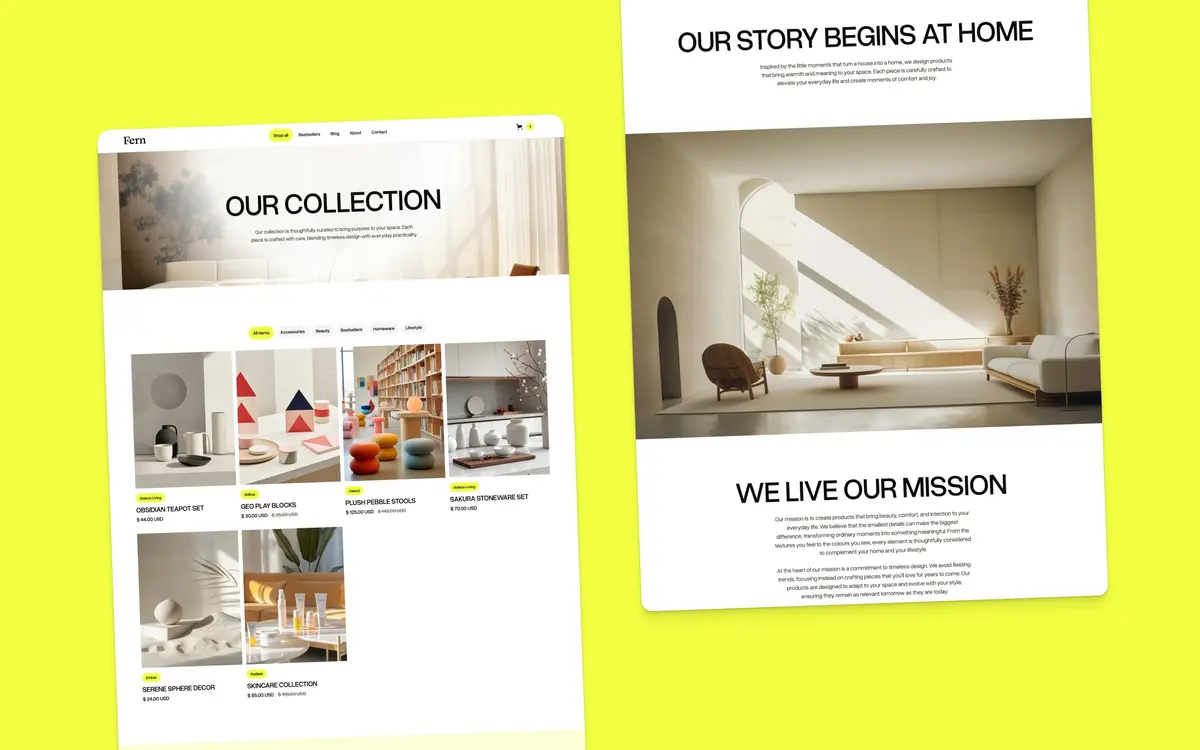 Fern Webflow template screenshot 3