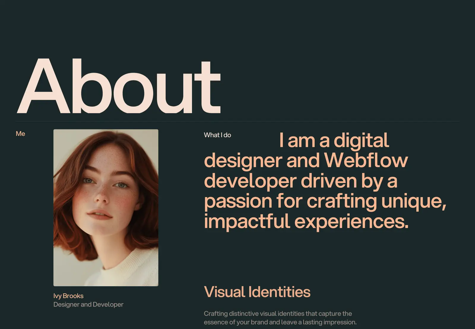 Ivy Brooks Webflow template