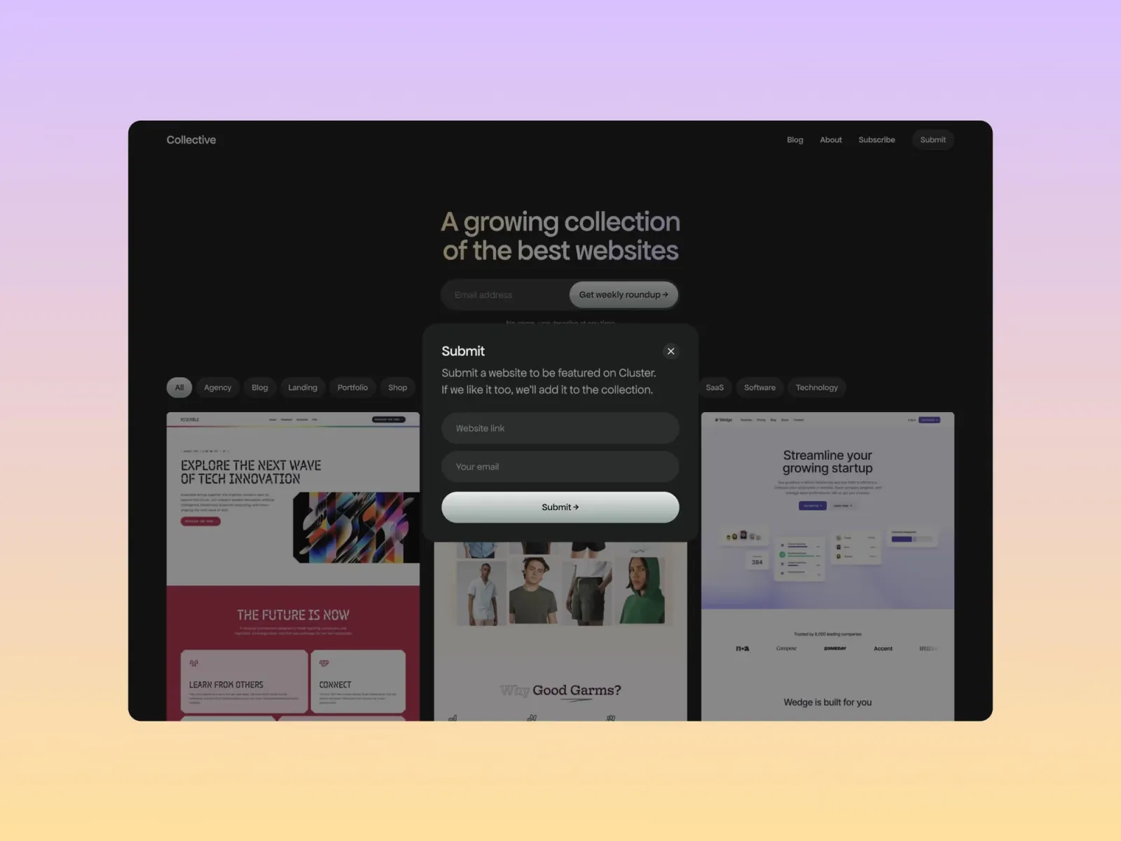 Collective Framer template by Bryn Taylor