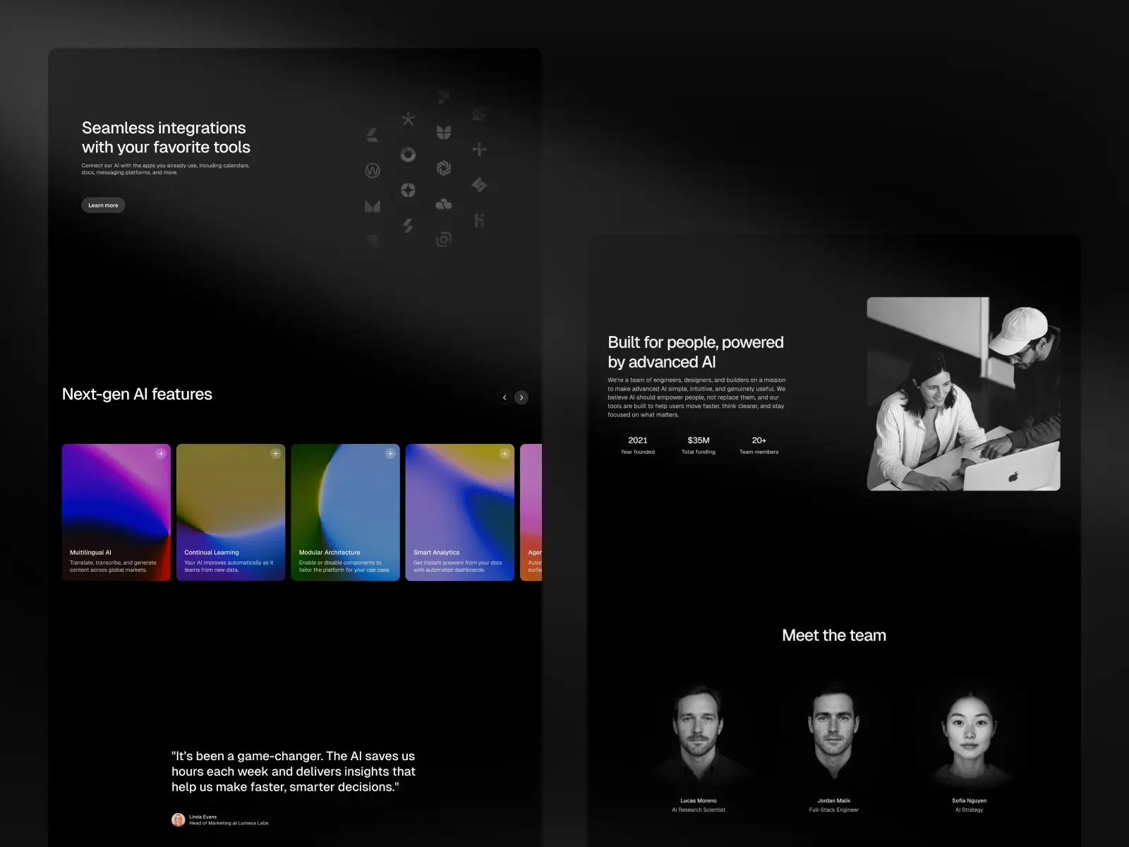 MONO AI Framer template