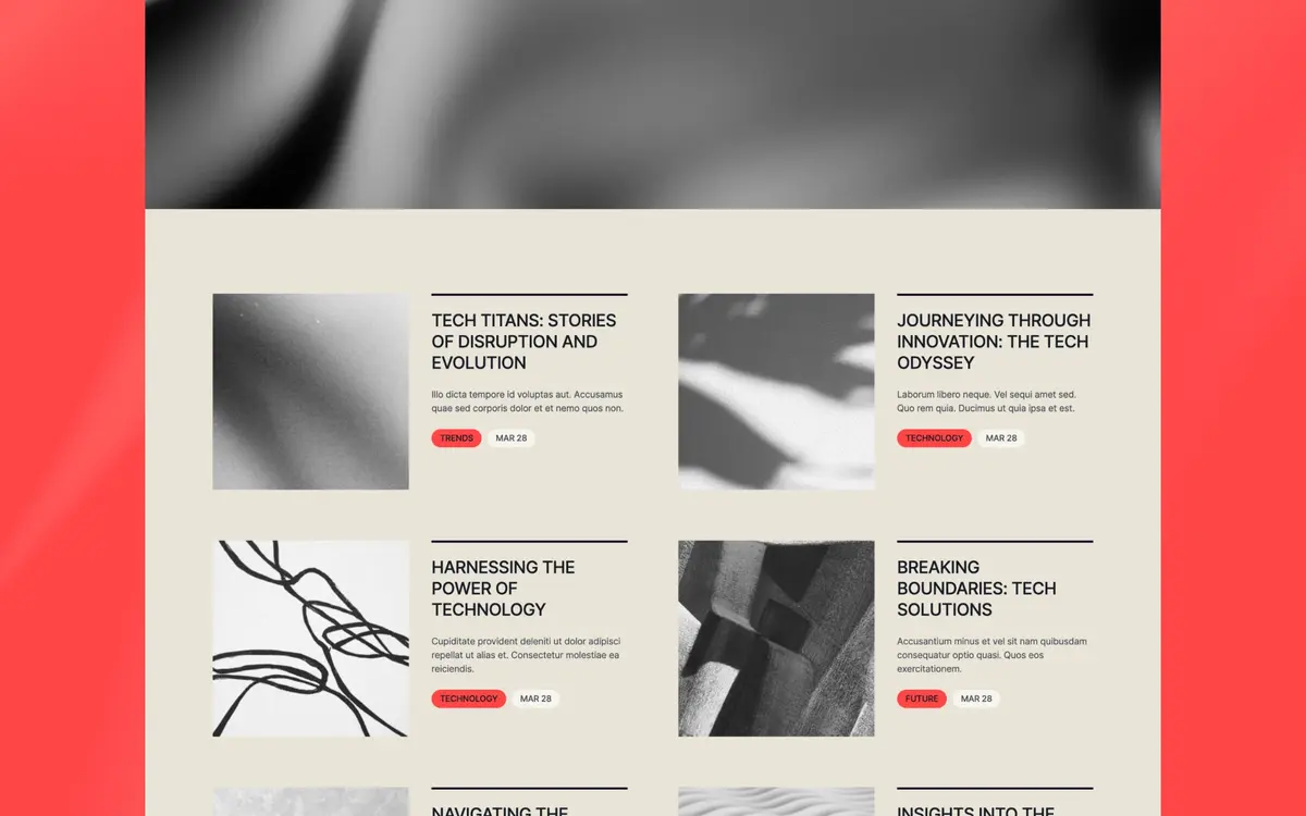 Reflect Webflow template screenshot 2