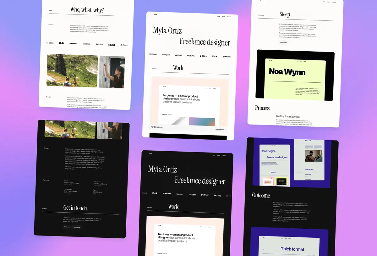 Offset Framer portfolio template screenshot 4