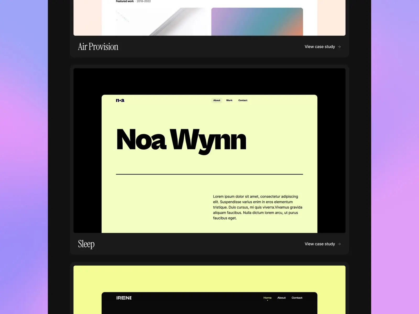 Offset Framer template