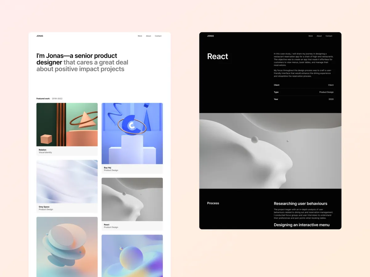 Jonas Framer template screenshot 2