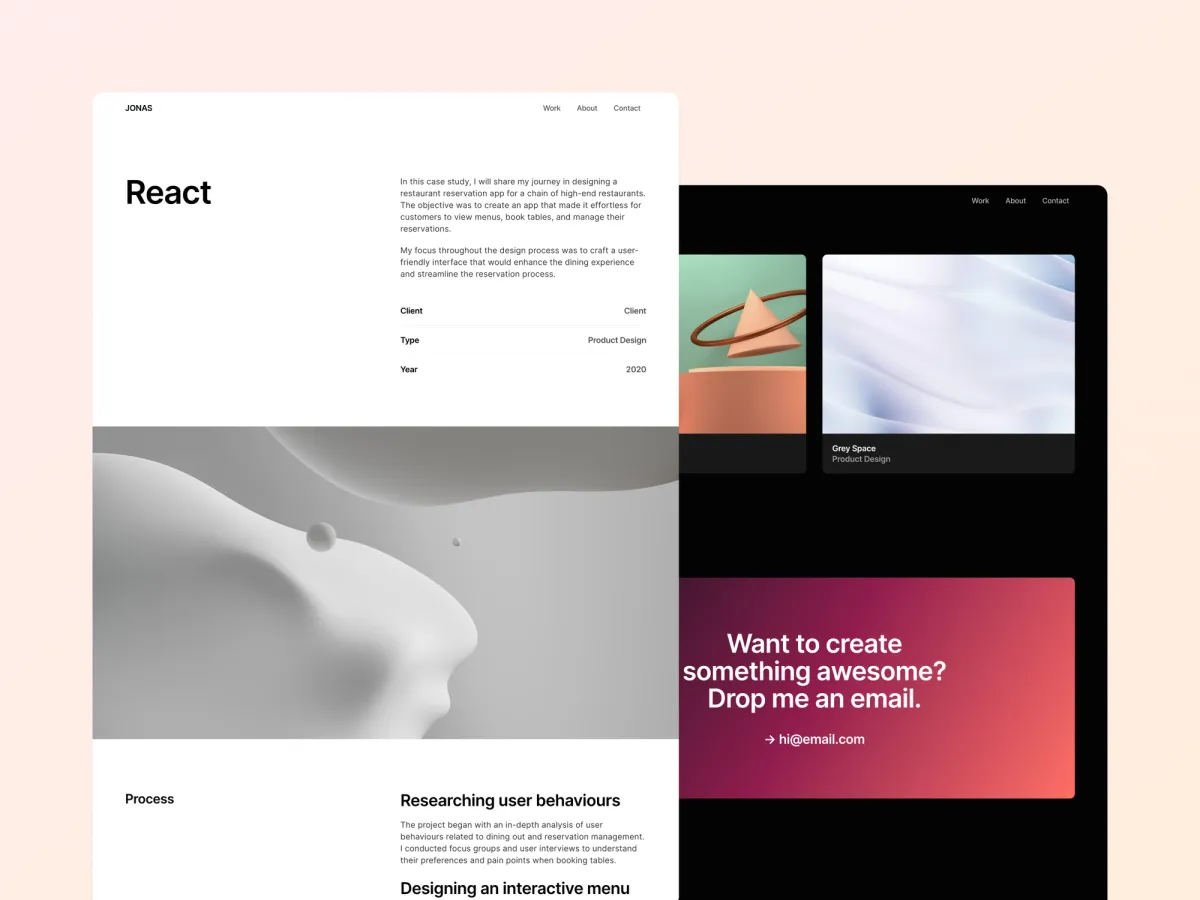 Jonas Framer template screenshot 5
