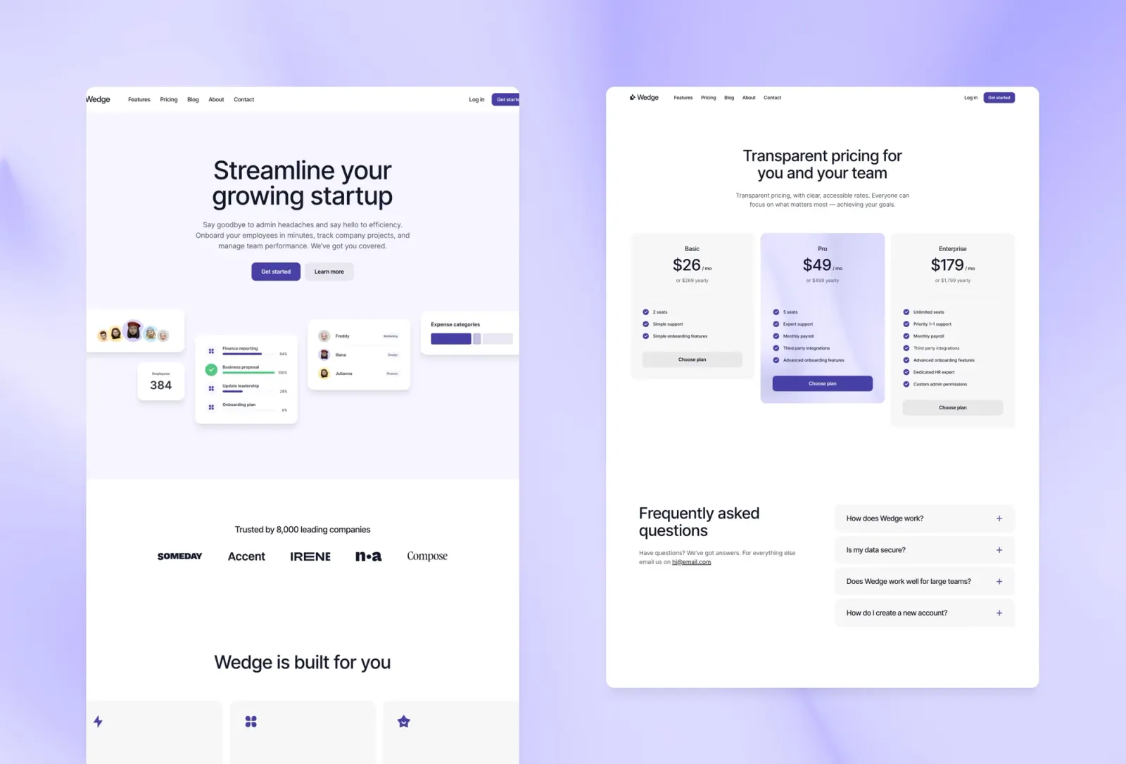 Wedge Framer template by Bryn Taylor