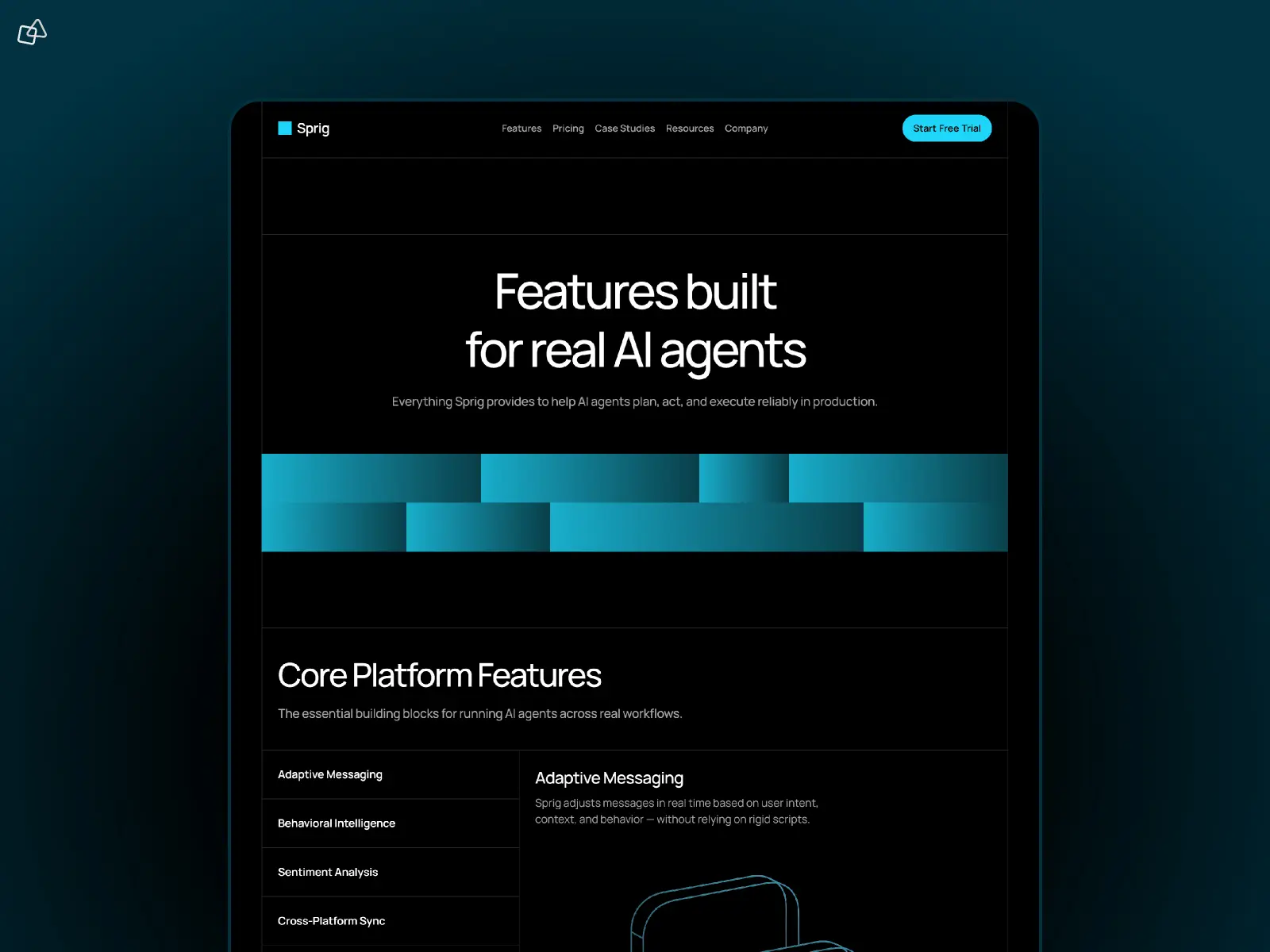 Sprig Framer template