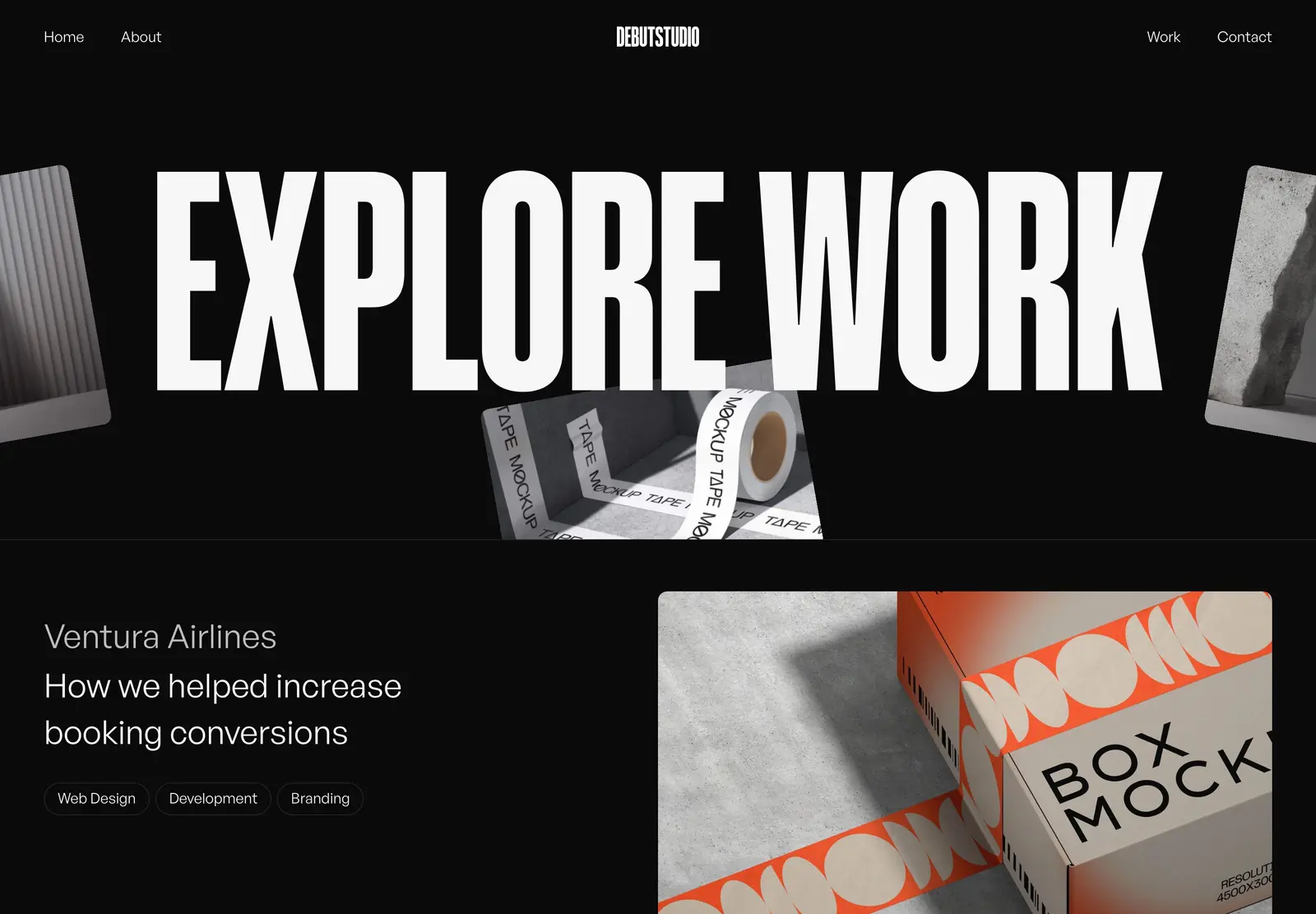 Debut Studio Webflow template