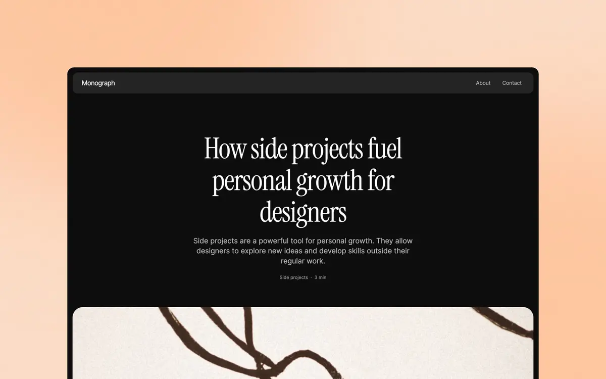 Monograph template screenshot 4