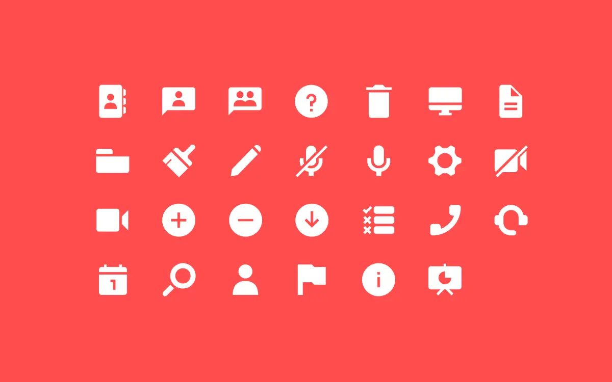 Webinar icons