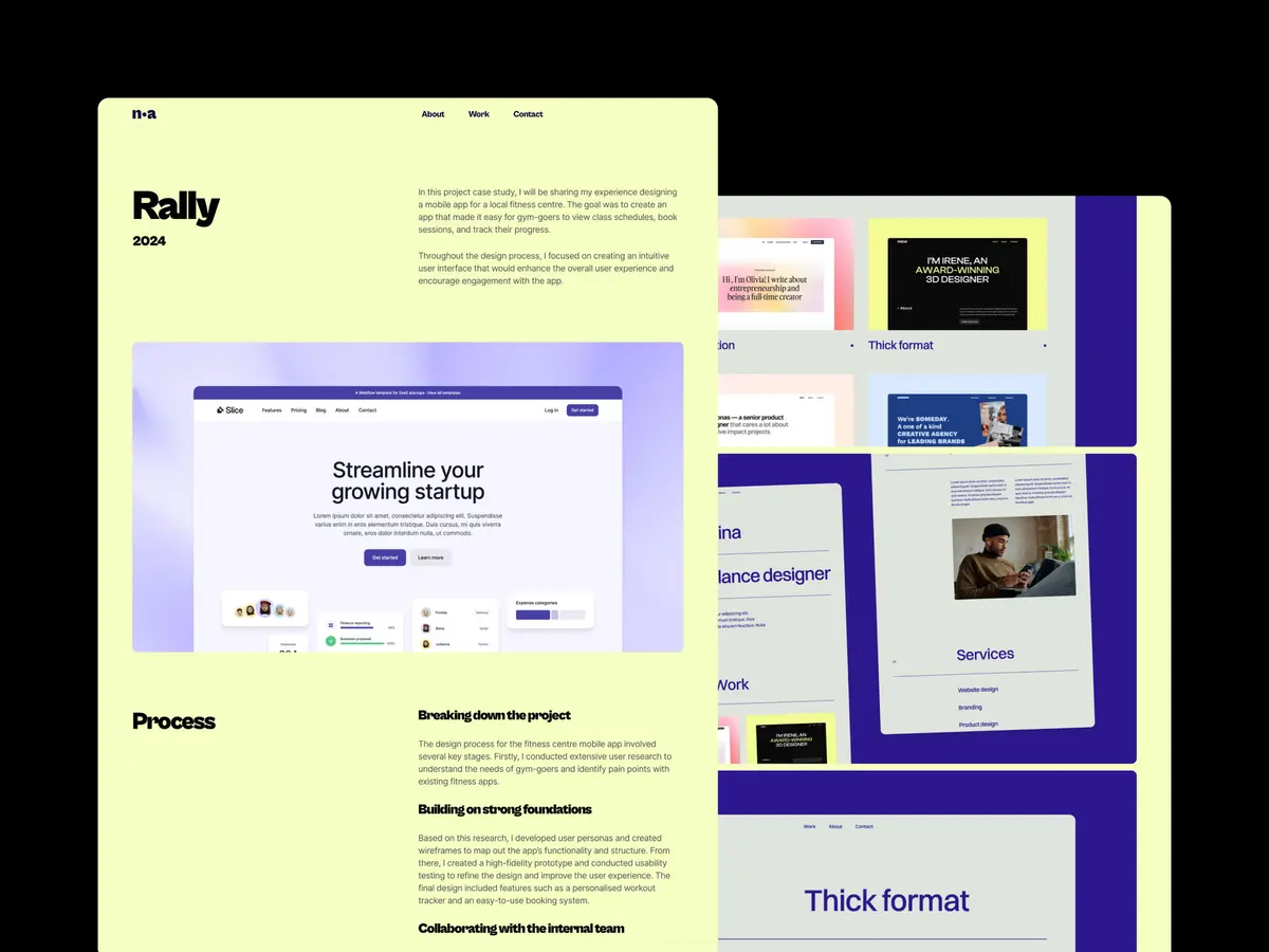 Wynn Framer template screenshot 5