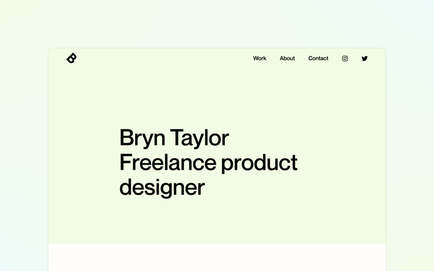 My Webflow portfolio · Portfolio Webflow Template · Bryn Taylor