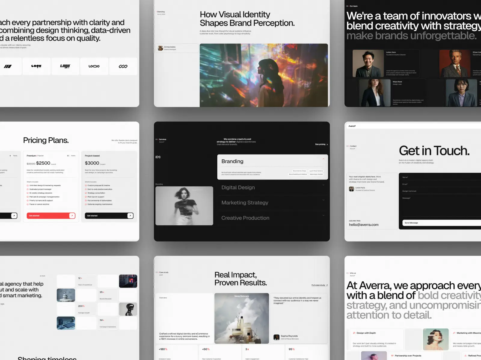 Averra Framer template