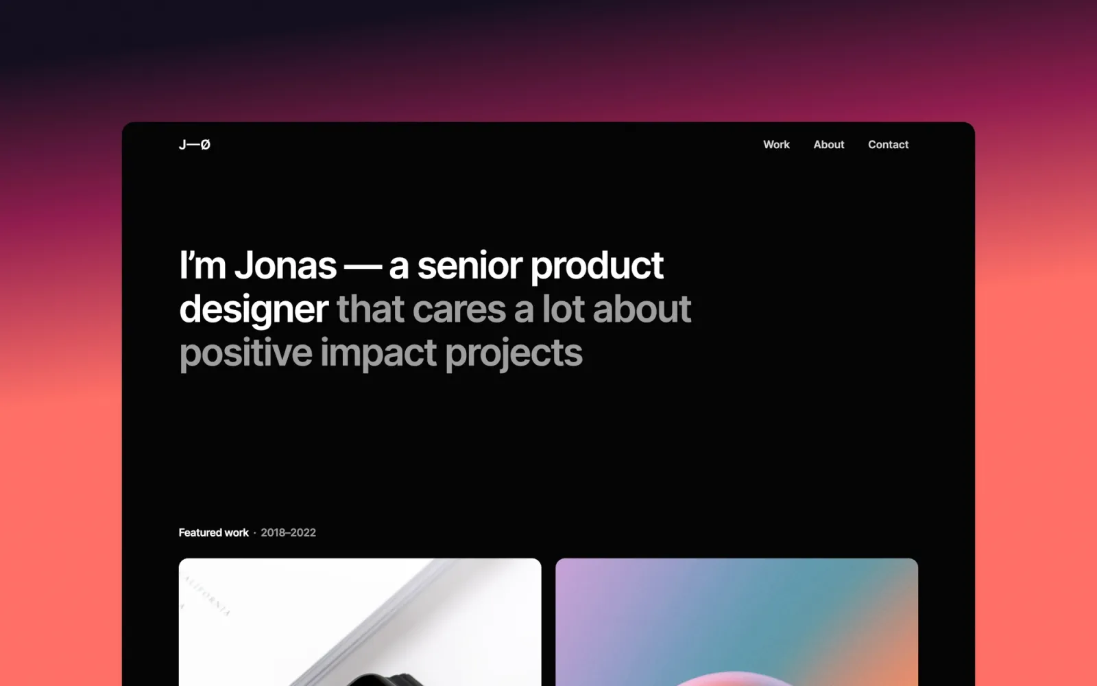 Jonas Dark Webflow template by Bryn Taylor