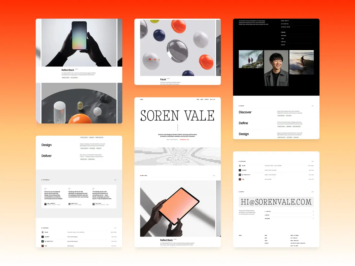 Soren Framer Template screenshot 3