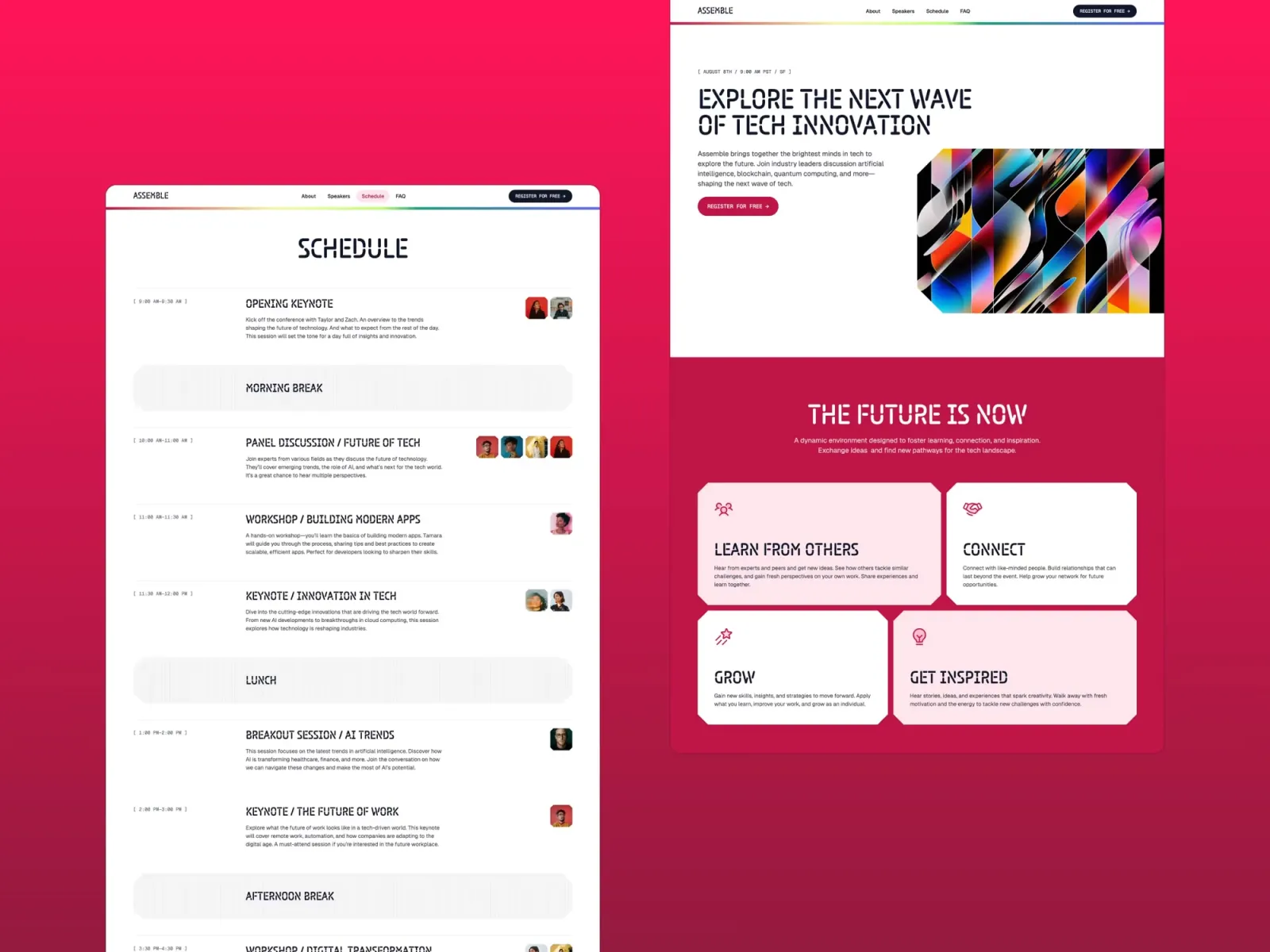 Assemble Framer template by Bryn Taylor