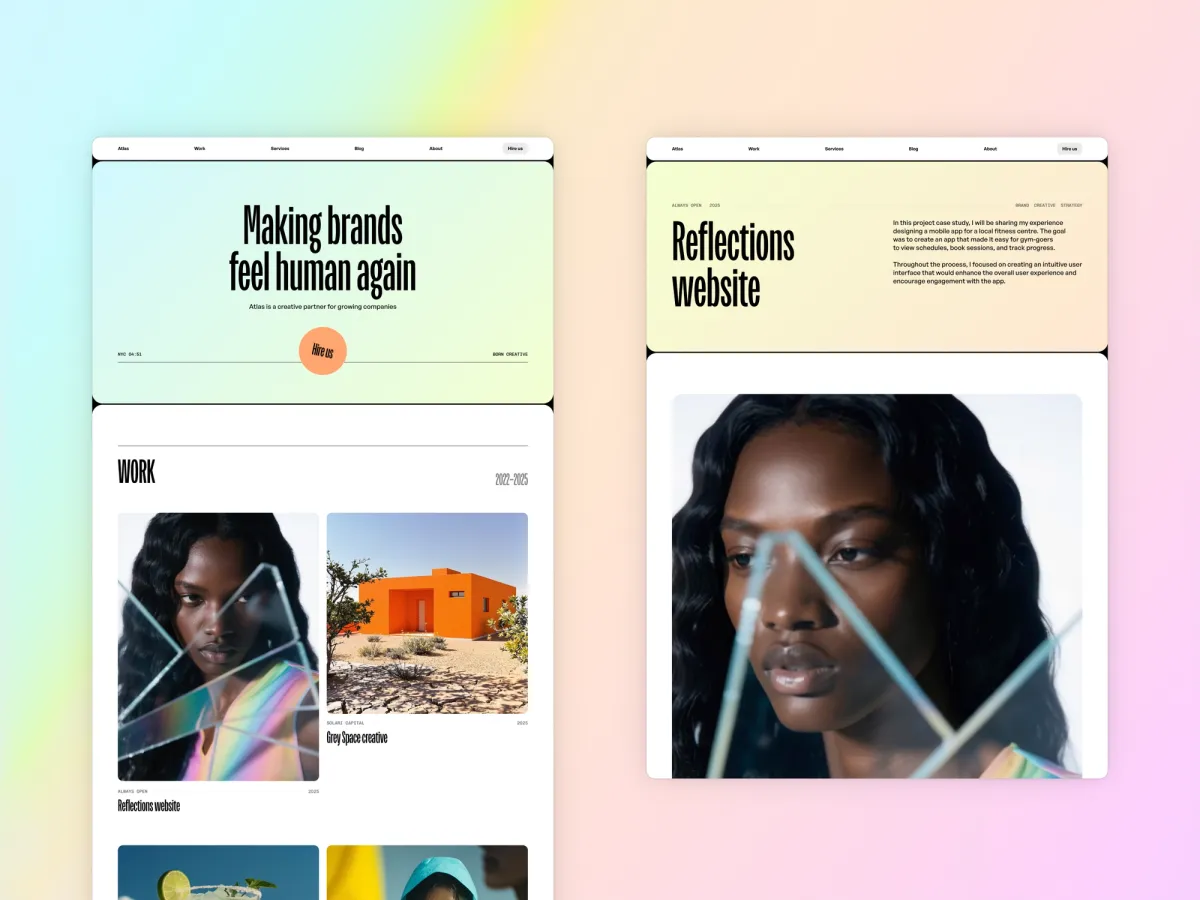 Atlas Studio Framer Template screenshot 2