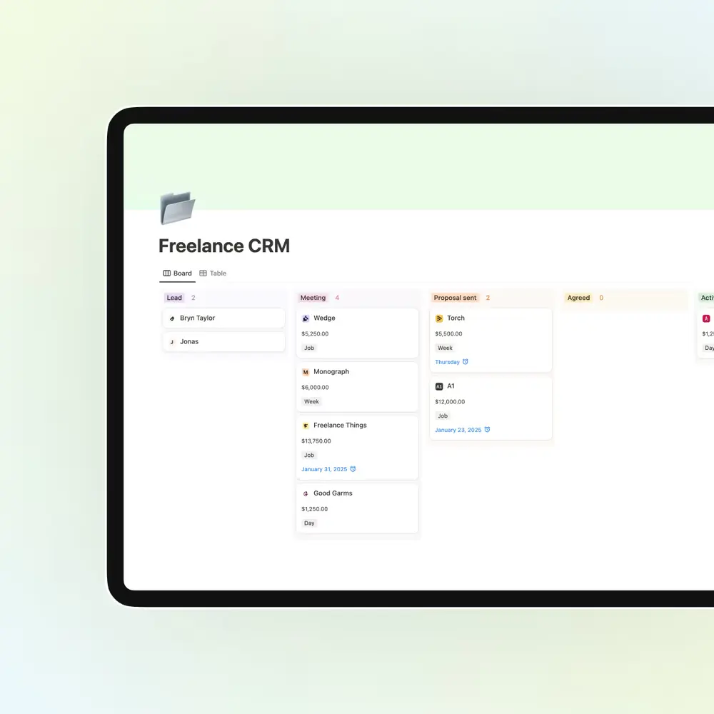 Freelance CRM
