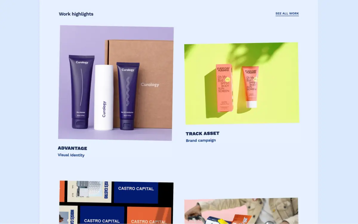 Someday Webflow template screenshot 2