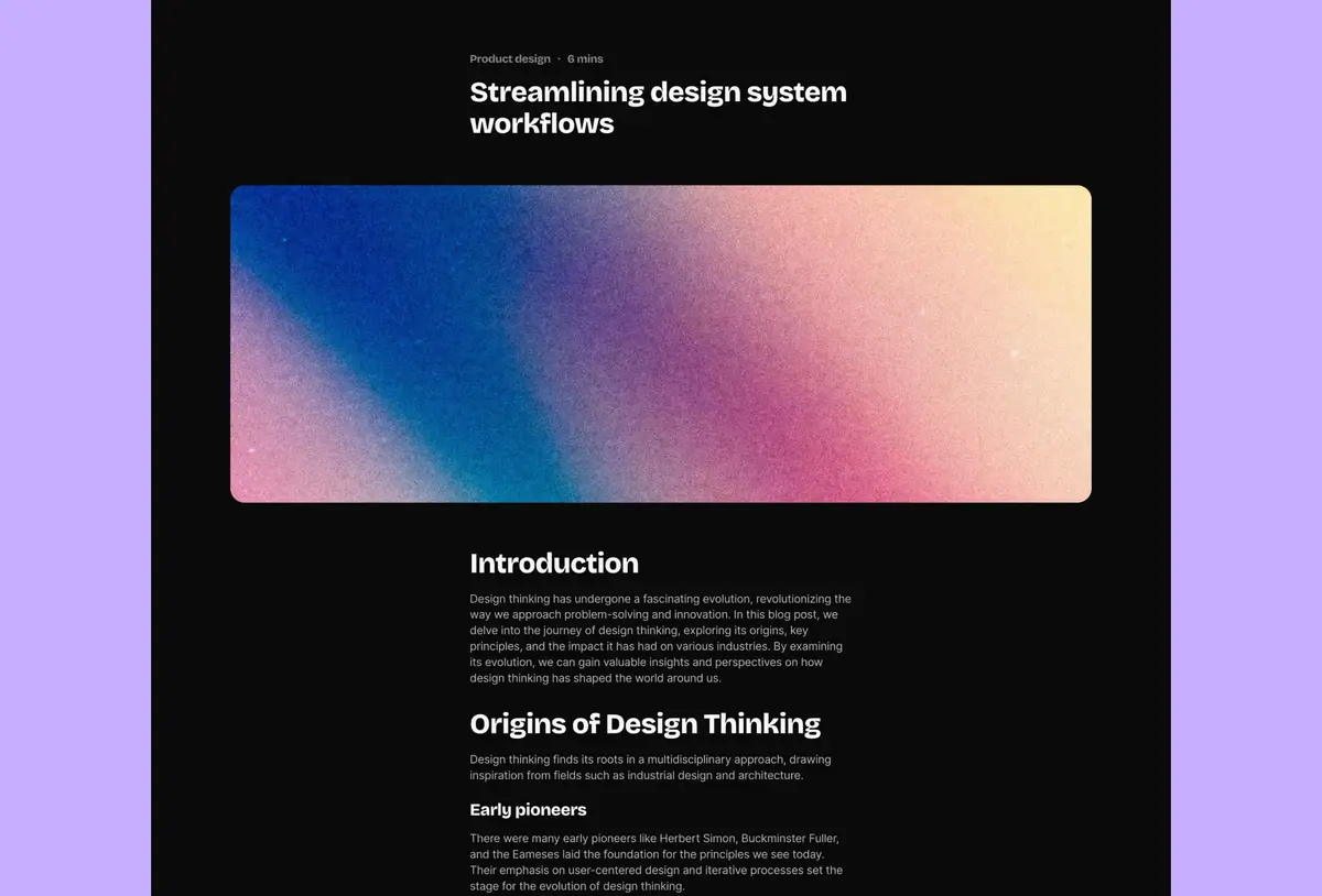 Lucid Framer portfolio template screenshot 3