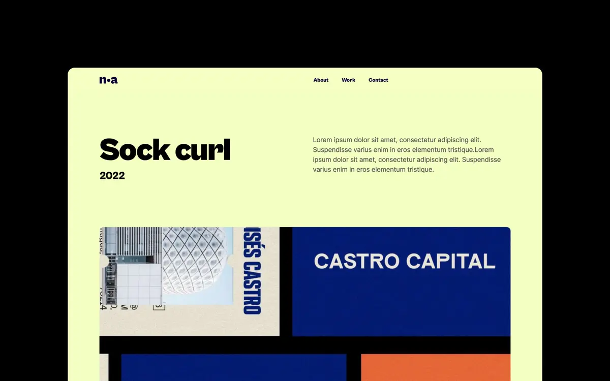 Noa Webflow template screenshot 4
