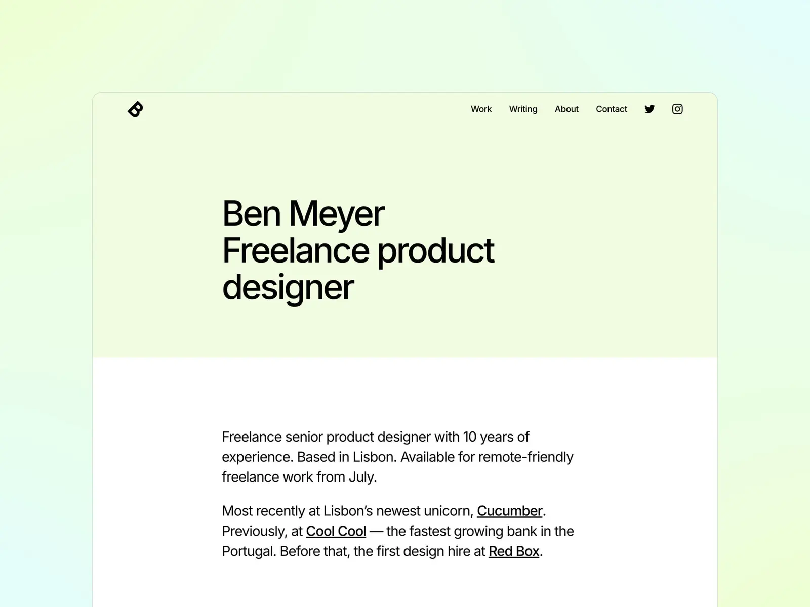 Sharp Framer template