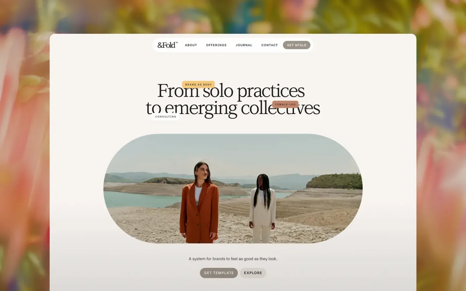 &Fold Webflow template
