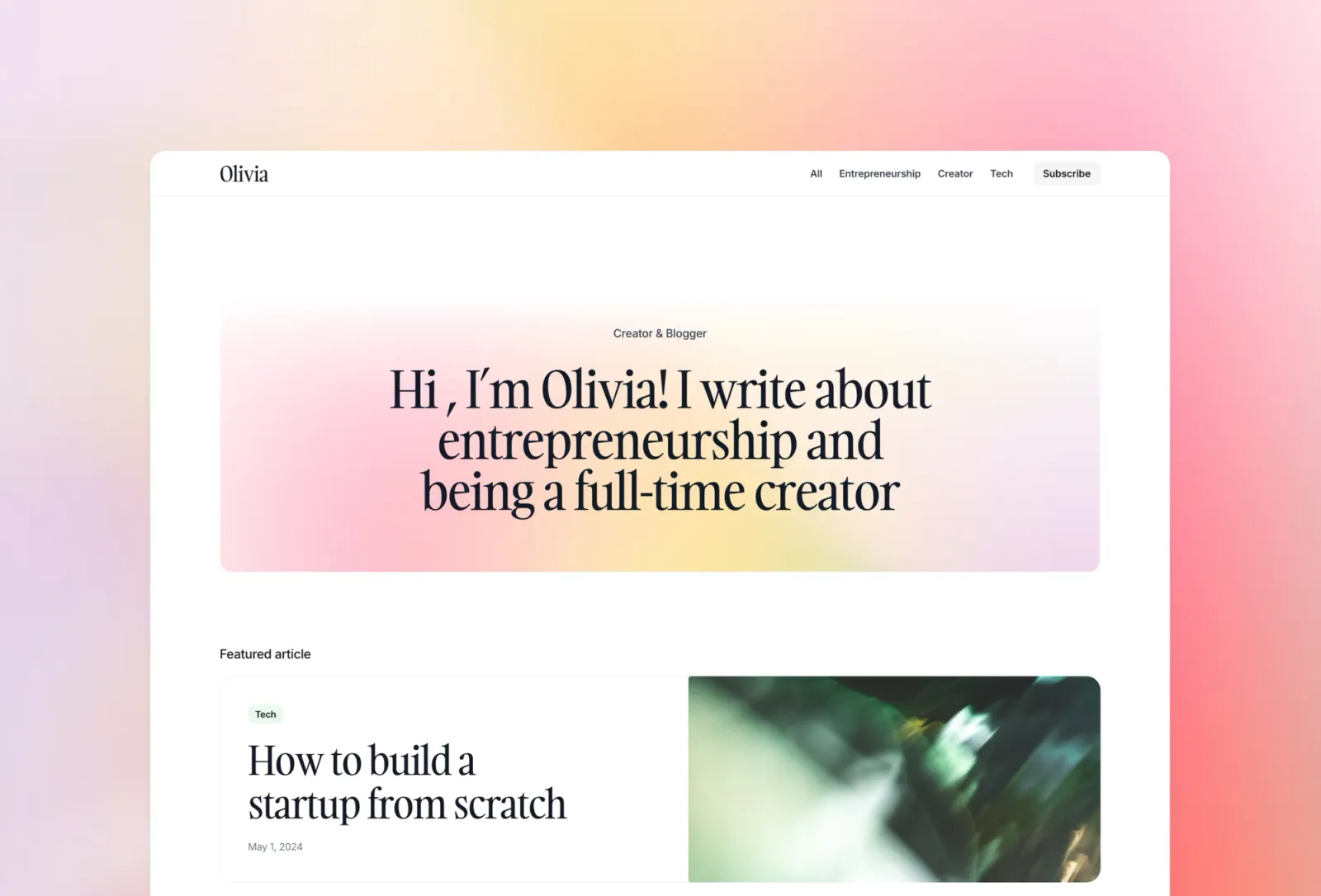 Compose Framer template by Bryn Taylor