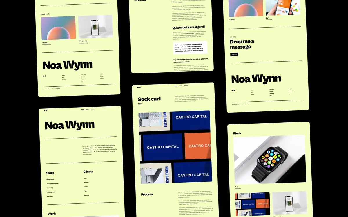 Noa Webflow template screenshot 5