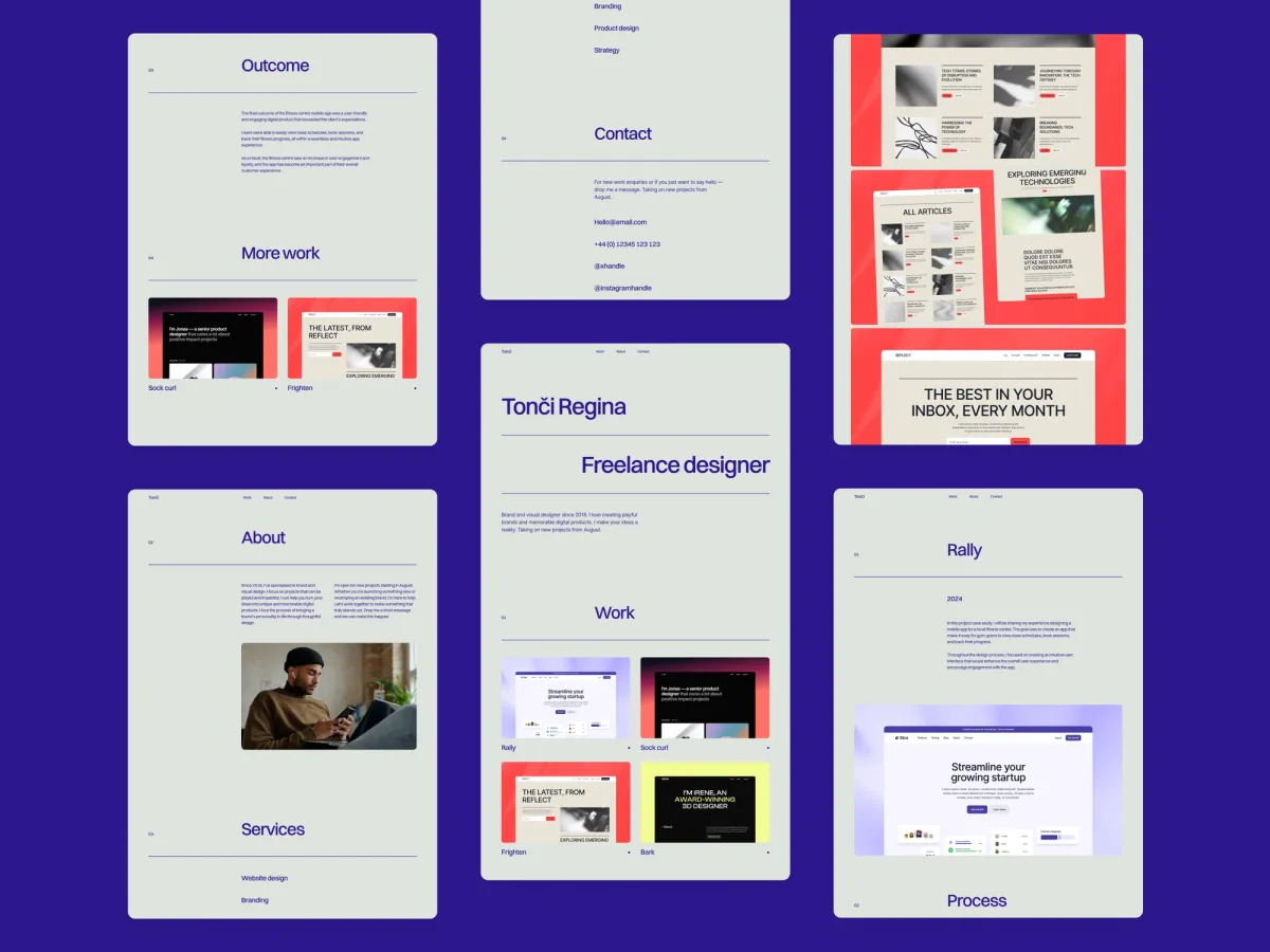 Accent Framer template screenshot 4