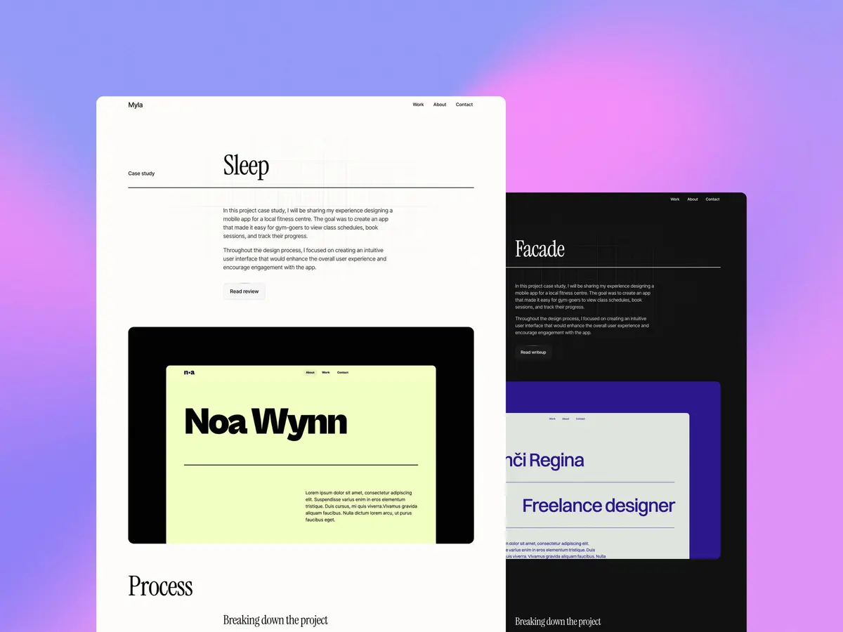 Offset Framer portfolio template screenshot 4