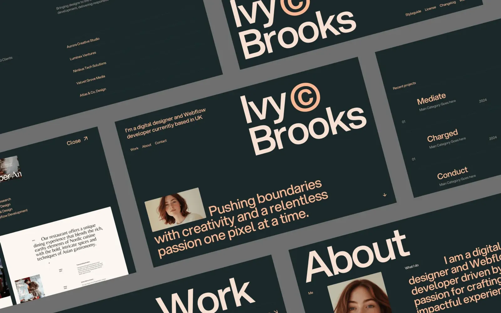 Ivy Brooks Webflow template