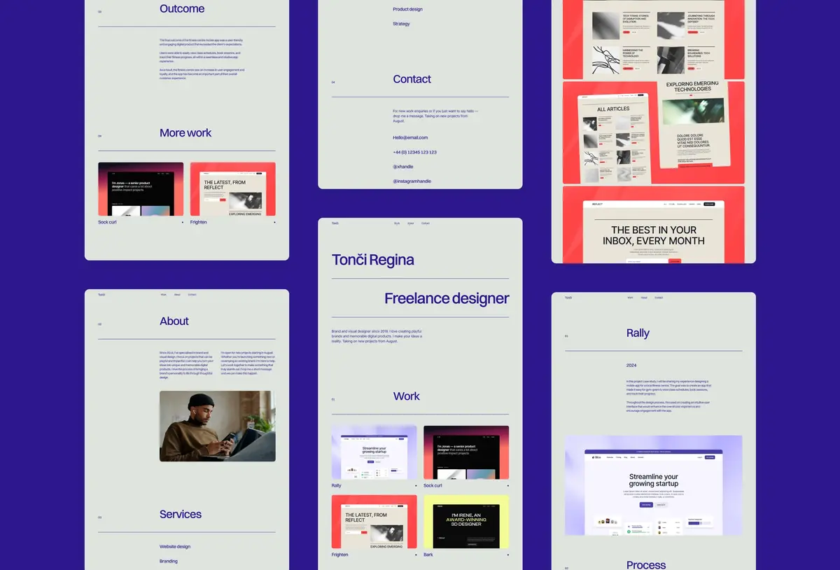 Accent Framer template screenshot 4