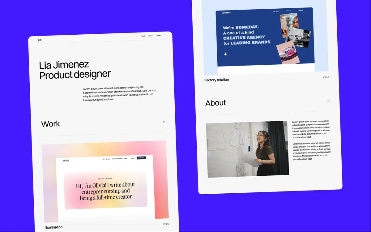 Format Webflow template screenshot 3
