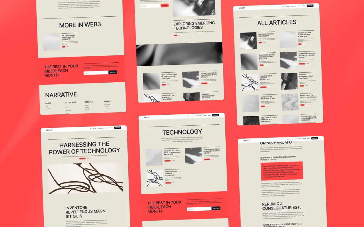 Reflect Webflow template screenshot 5