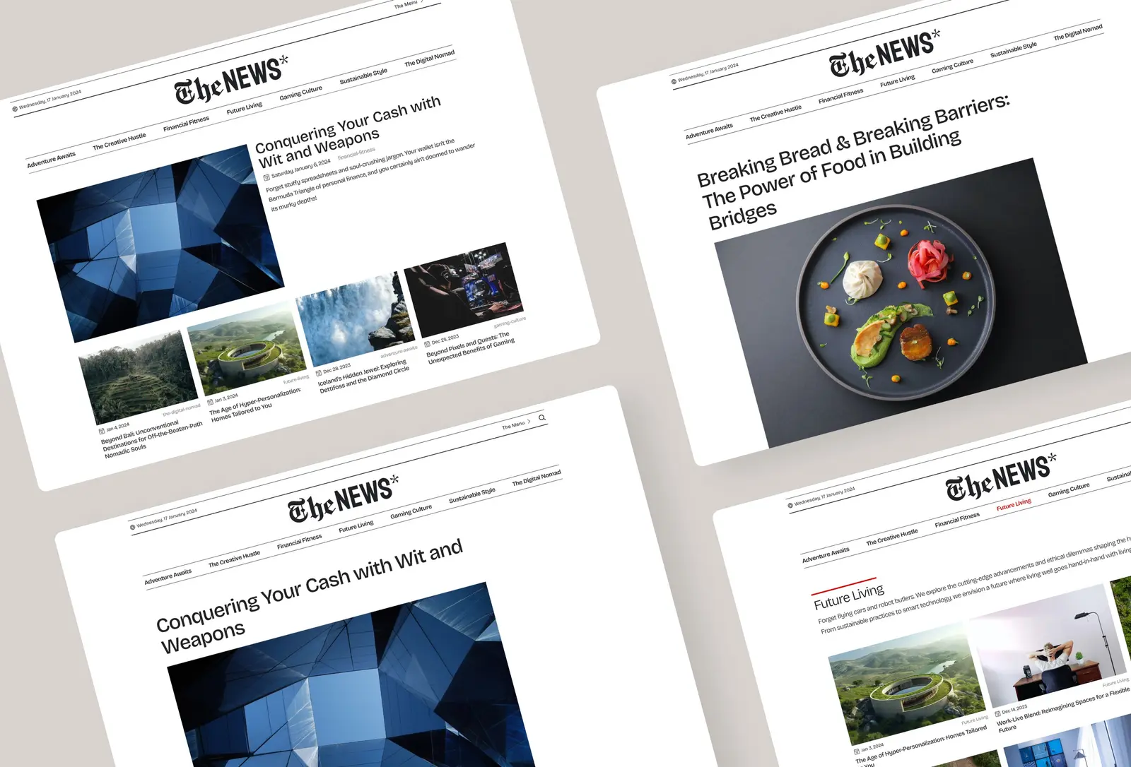 TheNews Framer template screenshot 3