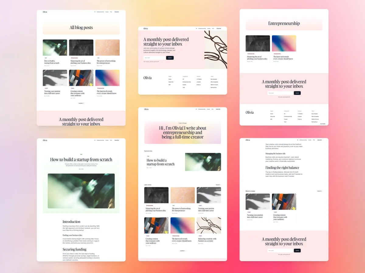 Compose Framer template screenshot 4