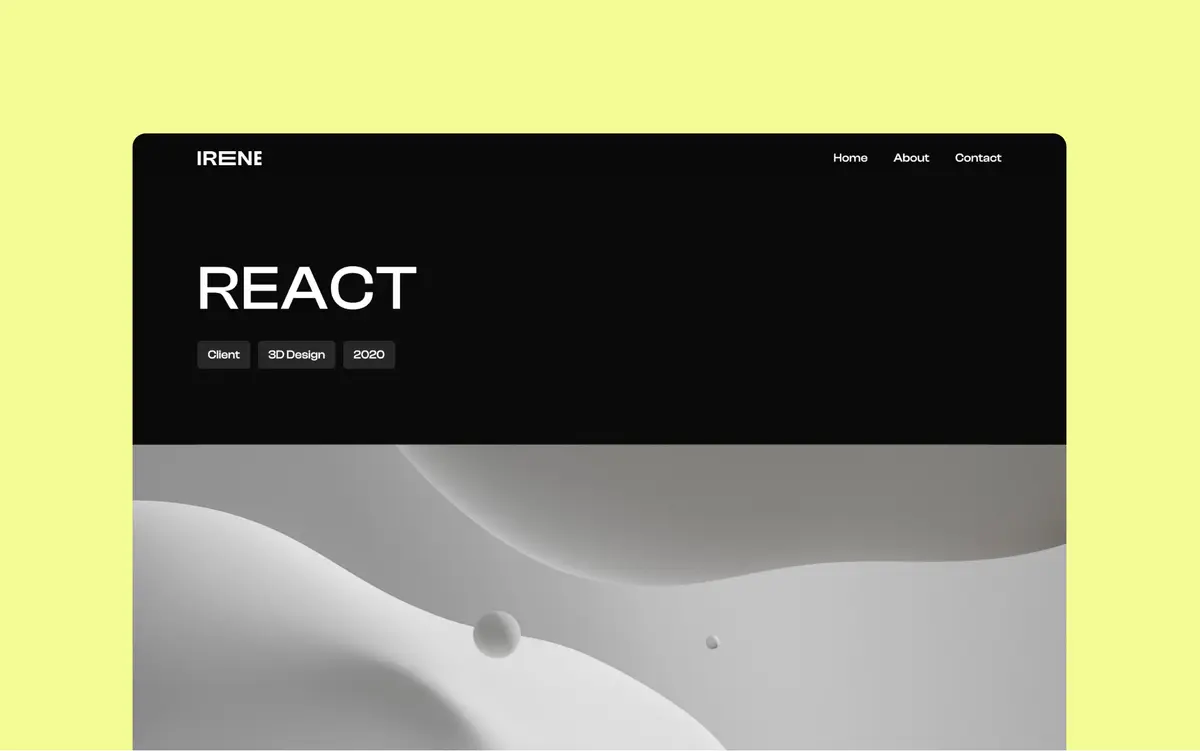 Irene Webflow template screenshot 4