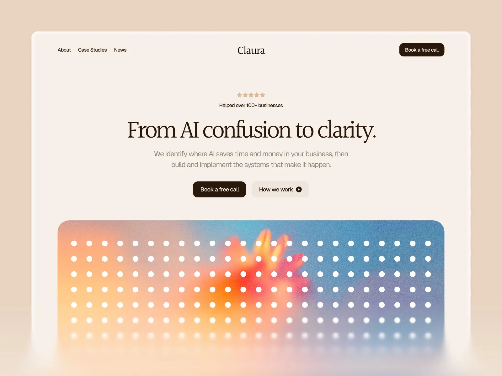 Claura Framer template