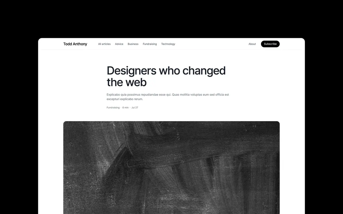 Column Webflow template screenshot 4