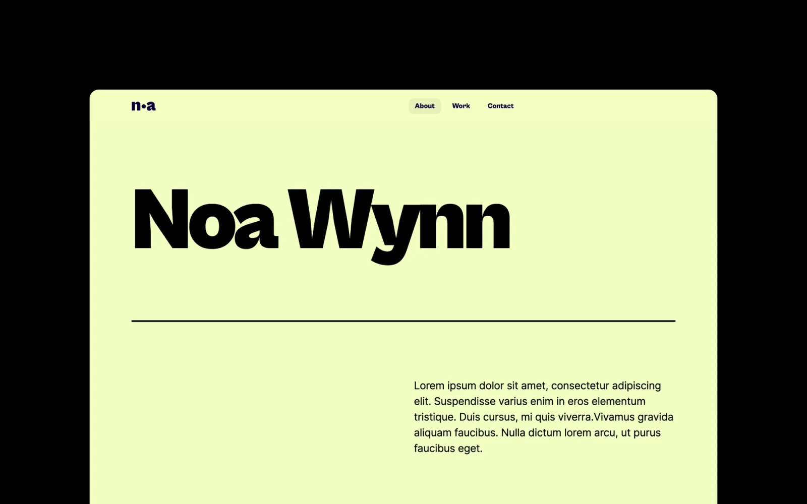 Noa Webflow template by Bryn Taylor